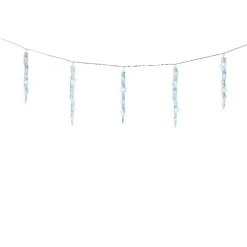 KAEMINGK Guirlande lumineuse connectable 3,60 m 60 LED câble transparent Glaçons effet Flash Blanc froid New