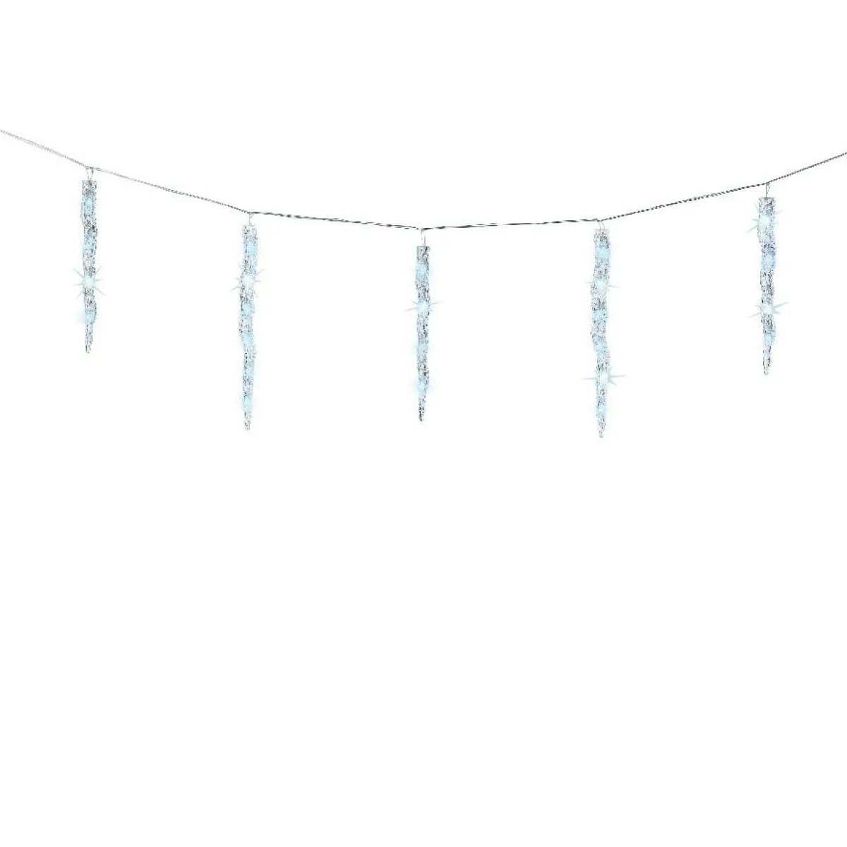 KAEMINGK Guirlande lumineuse connectable 3,60 m 60 LED câble transparent Glaçons effet Flash Blanc froid New