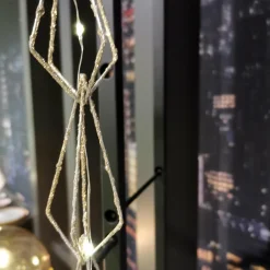 KAEMINGK Guirlande lumineuse déco à piles 1,9 m Diamanti Blanc chaud Discount