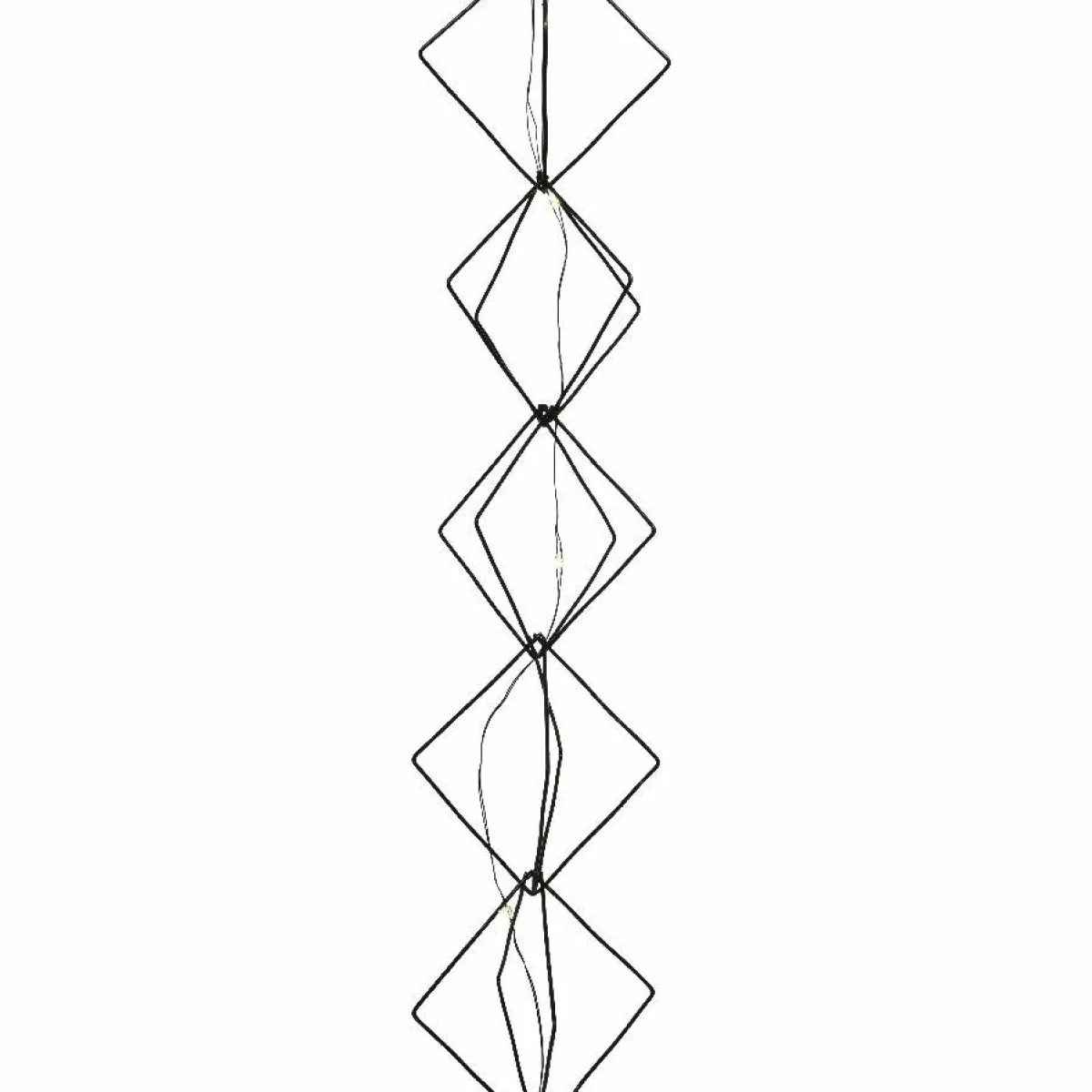 KAEMINGK Guirlande lumineuse déco à piles 1,9 m Carrés Blanc chaud Clearance