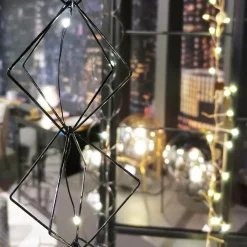 KAEMINGK Guirlande lumineuse déco à piles 1,9 m Carrés Blanc chaud Clearance