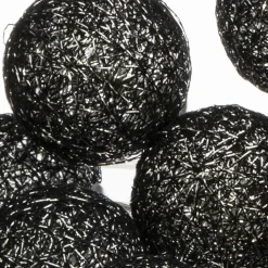 ATMOSPHERA Guirlande lumineuse déco 20 boules 4,36 m Bobina Noir Outlet