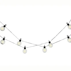 KAEMINGK Guirlande lumineuse de jardin solaire 8 LED (5,8 m) Guinguette en fête Blanc chaud New