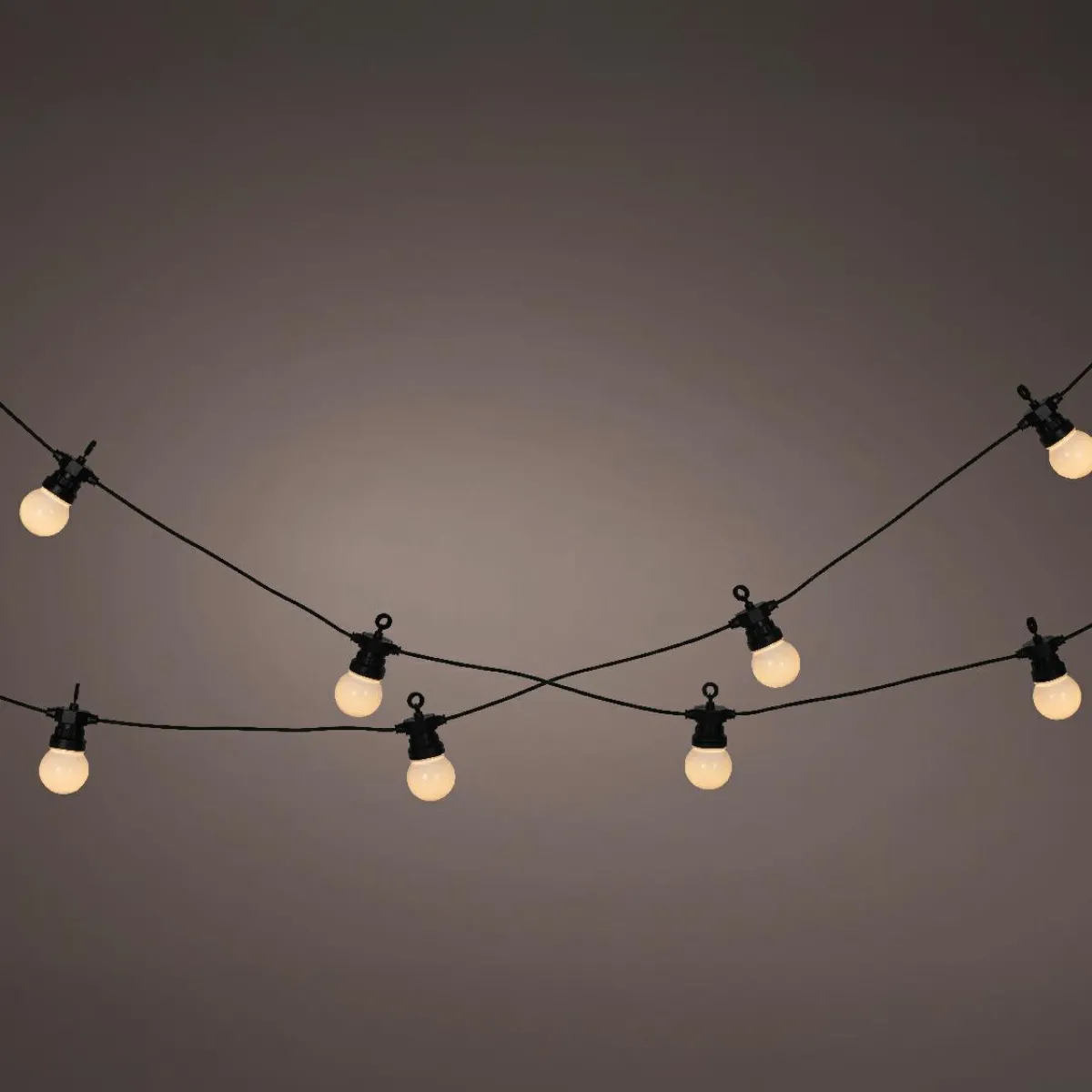 KAEMINGK Guirlande lumineuse de jardin solaire 10 LED (4,5 m) Guinguette estivale Blanc chaud Outlet