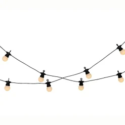 KAEMINGK Guirlande lumineuse de jardin solaire 10 LED (4,5 m) Guinguette estivale Blanc chaud Outlet