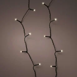 KAEMINGK Guirlande lumineuse Durawise à piles 17,90 m 240 LED câble noir Blanc chaud Blanc Chaud - câble noir Discount