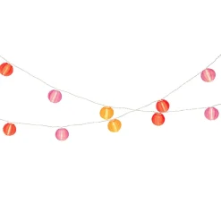 KAEMINGK Guirlande lumineuse extérieure à piles 10 LED (2,7 m) Lanternes chinoises Multicolore Discount