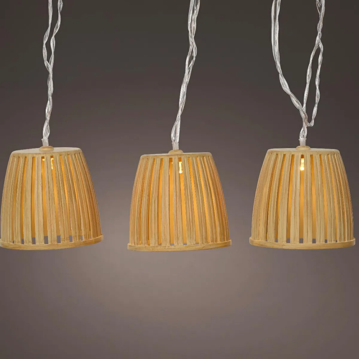 #N/A Guirlande lumineuse solaire 4,5 m 10 LED (H28 cm) Celesta Naturel Beige Outlet