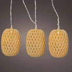 #N/A Guirlande lumineuse solaire 4,5 m 10 LED (H28 cm) Balista Naturel Beige Sale