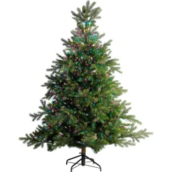 KAEMINGK Guirlande rideau pour sapin H1,80 m 408 Micro LED câble vert Multicolore pastel Multicolore Pastel Câble Vert Discount
