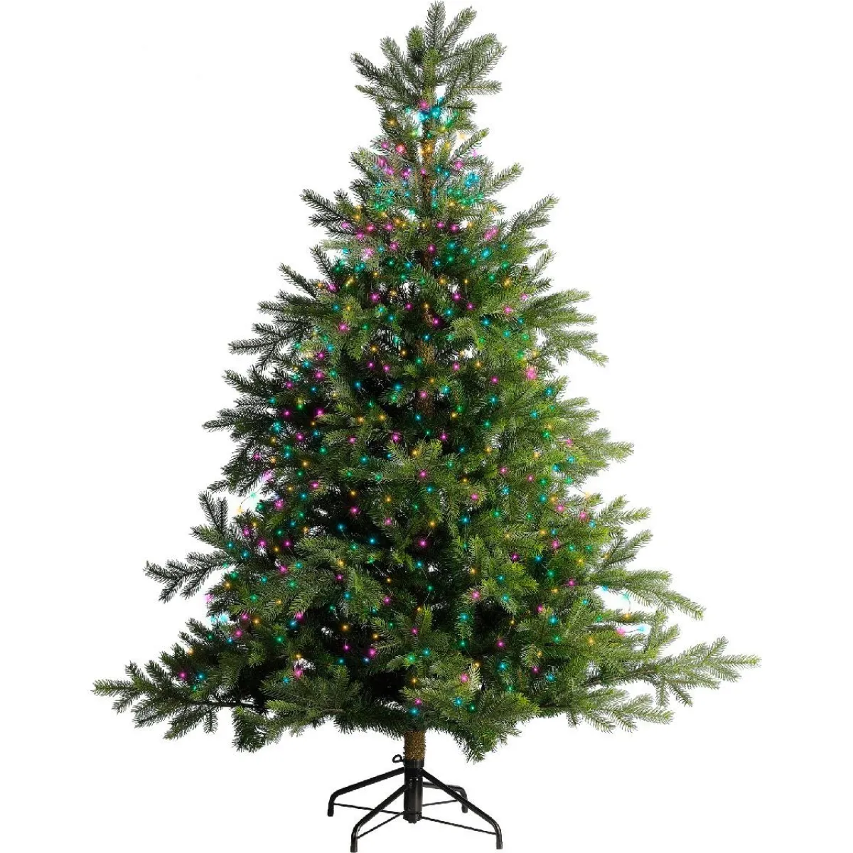 KAEMINGK Guirlande rideau pour sapin H1,80 m 408 Micro LED câble vert Multicolore pastel Multicolore Pastel Câble Vert Discount