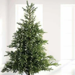 KAEMINGK Guirlande rideau pour sapin H2,40 m 832 Micro LED câble argent Blanc froid Blanc Froid - câble argent New