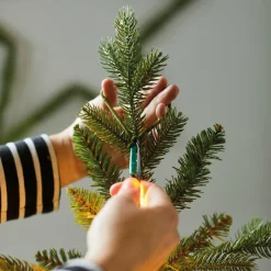 KAEMINGK Guirlande rideau pour sapin H2,40 m 832 Micro LED câble argent Blanc chaud Blanc Chaud - câble argent Online