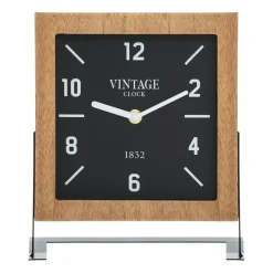 ATMOSPHERA Horloge à poser en (H23 cm) Silence Vintage Bois