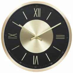 ATMOSPHERA Hloge murale aluminium (D30 cm) Ariana Or Hot