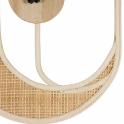 OSTARIA Horloge murale en rotin (H41 cm) Luna Naturel Best