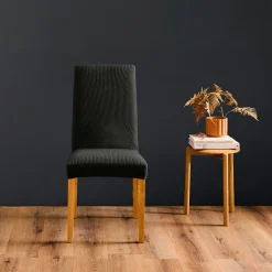 douceur d'intu017drieur Housse de chaise extensible (40 x 40 cm) Mila Noir Hot