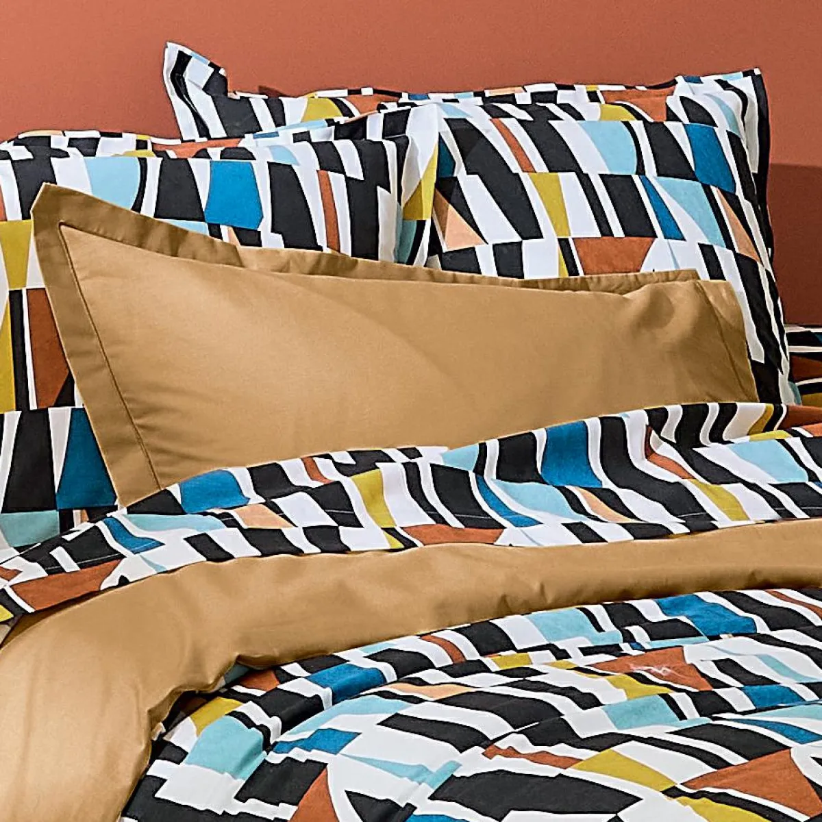 TRADI LINGE Housse de couette coton (200 x 200 cm) Pietro Multicolore Clearance
