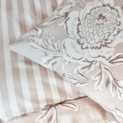EMINZA Housse de couette coton (240 x 220 cm) Lara Beige Best