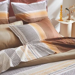 TRADILINGE Housse de couette coton (260 x 240 cm) Niagara châtaigne Marron Outlet