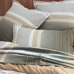 TRADILINGE Housse de couette coton (260 x 240 cm) Niagara Vert kaki Best