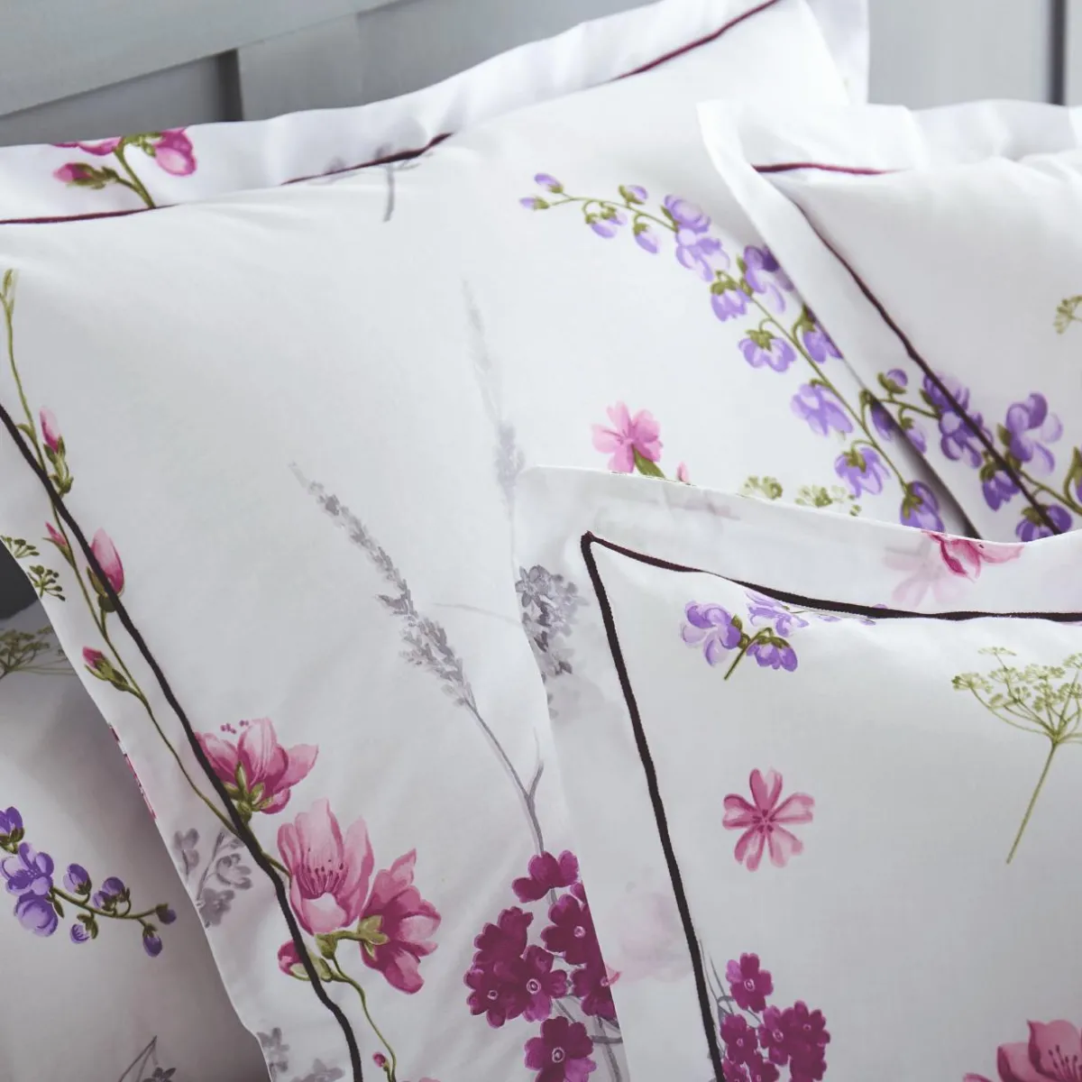 TRADI LINGE Housse de couette coton (260 x 240 cm) Pretty he Blanc Outlet