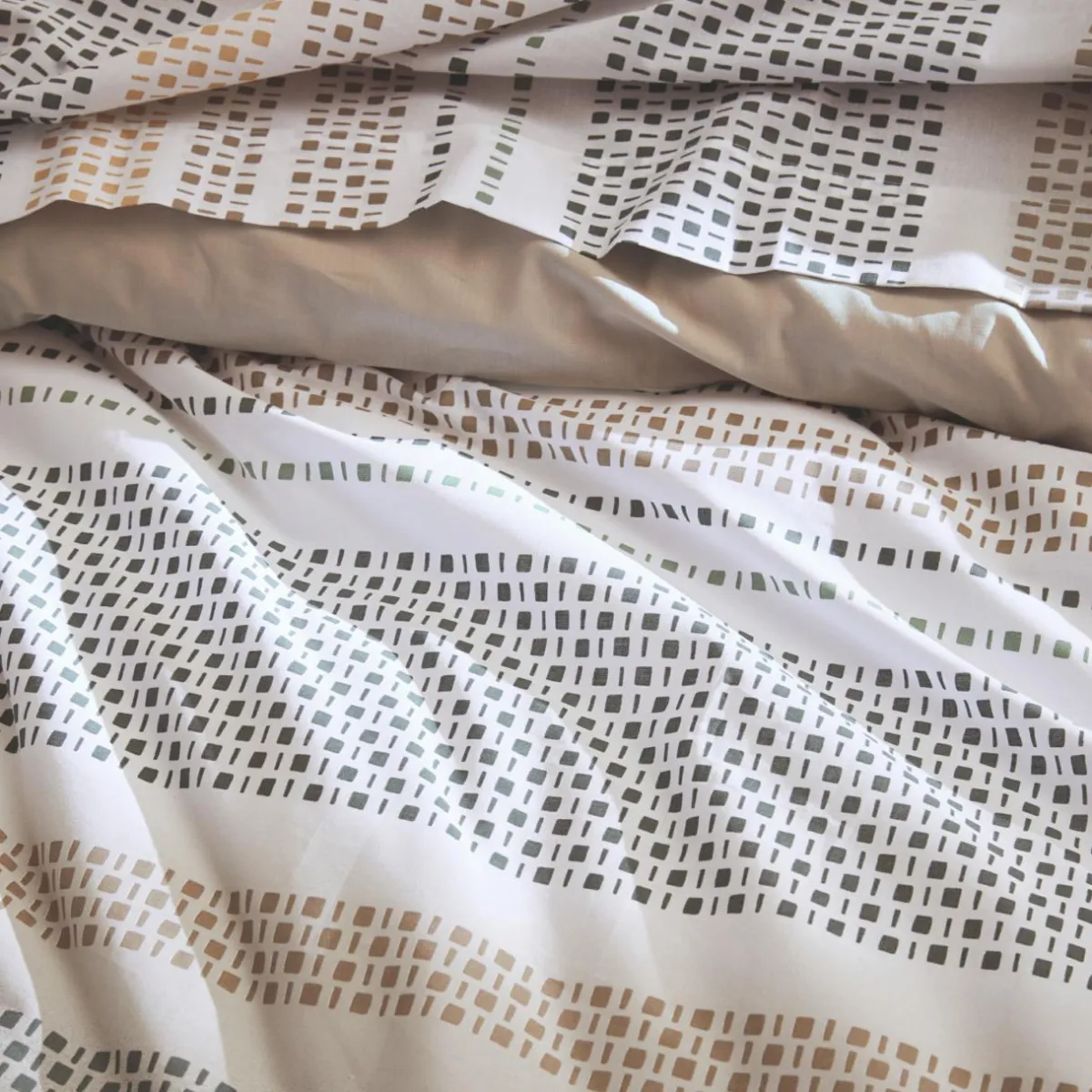 TRADILINGE Housse de couette coton (240 x 220 cm) Niagara Vert kaki