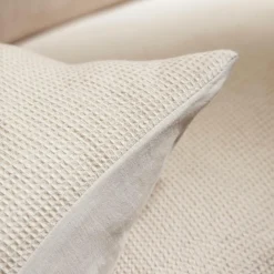EMINZA Housse de couette coton nid d'abeille (240 x 220 cm) Eva Beige Online