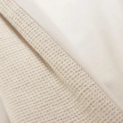 EMINZA Housse de couette coton nid d'abeille (200 x 200 cm) Eva Beige Discount