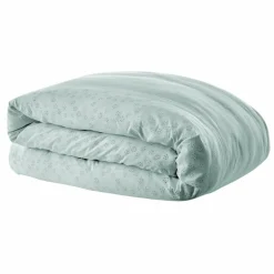L'EFFET PAPILLON Housse de couette dentelle coton (260 x 240 cm) Jeanne Bleu clair Outlet