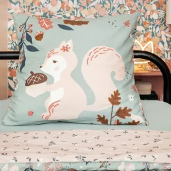 L'EFFET PAPILLON Housse de couette et deux taies enfant coton (240 x 220 cm) Tamia Multicolore New