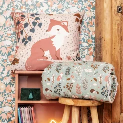 L'EFFET PAPILLON Housse de couette et deux taies enfant coton (240 x 220 cm) Tamia Multicolore New