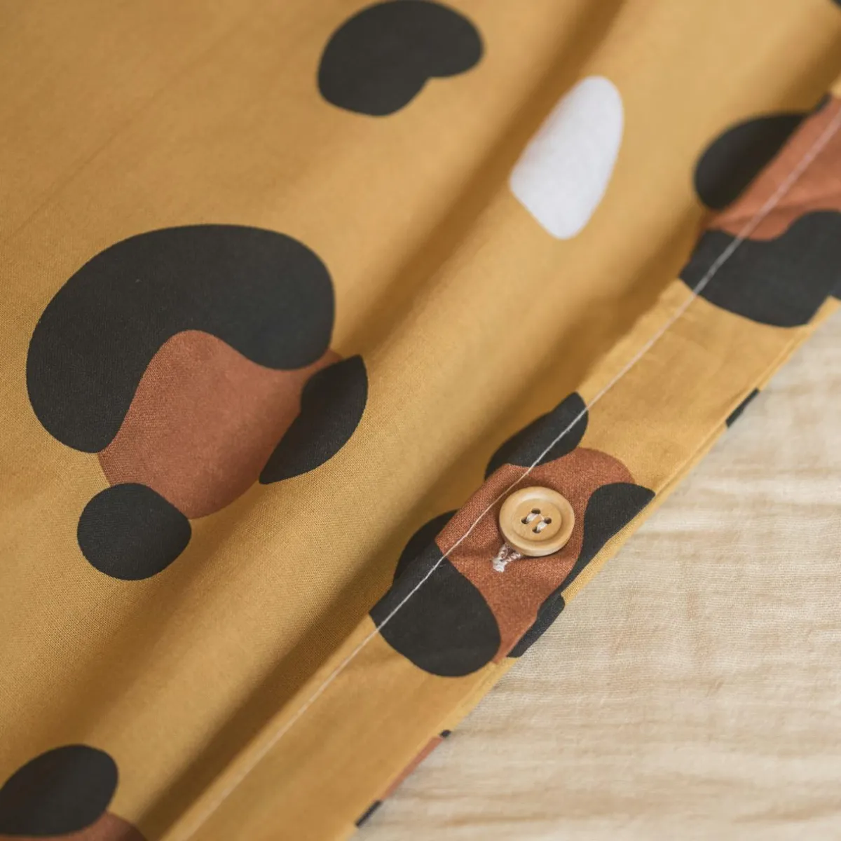 l'Effet Papillon Housse de couette et deux taies enfant coton (240 x 220 cm) Lola Caramel Online