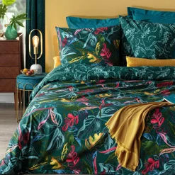 ATMOSPHERA Housse de couette et deux taies coton (240 x 220 cm) Selva Multicolore Discount