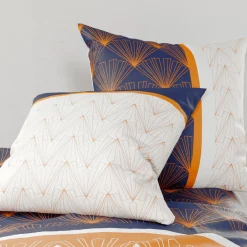 ATELIER DU COTON Housse de couette et deux taies coton (260 x 240 cm) Toffee Beige New