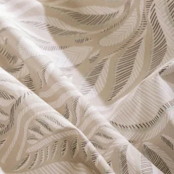 ATMOSPHERA Housse de couette et deux taies coton (260 x 240 cm) Nalh Beige