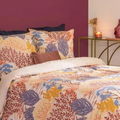 Atmosphera, cru017dateur d'intu017drieur Housse de couette et deux taies coton (240 x 220 cm) Walaa Multicolore