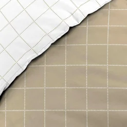 douceur d'intu017drieur Housse de couette et deux taies d'oreiller en coton (240 x 220 cm) Cadria Blanc