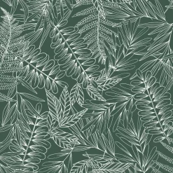 ATMOSPHERA Housse de couette et deux taies coton (260 x 240 cm) Tropik e Vert Clearance
