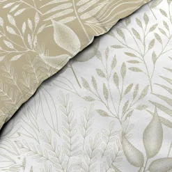 DOUCEUR D'INTERIEUR Housse de couette et deux taies coton (260 x 240 cm) Cassia Beige Outlet
