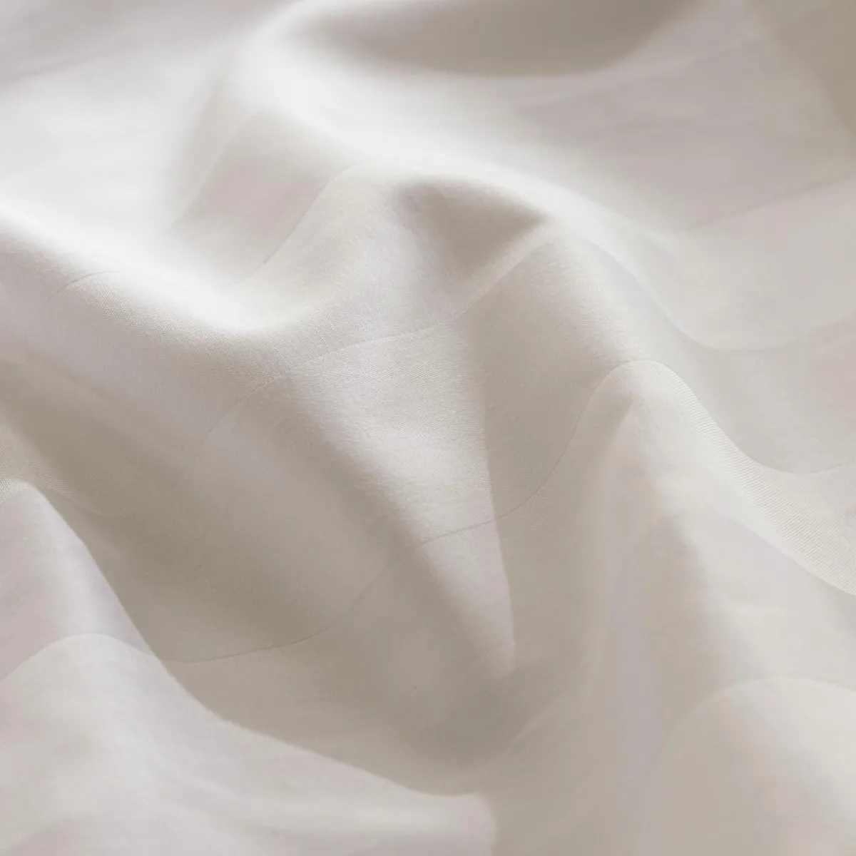 ATMOSPHERA Housse de couette et deux taies satin de coton (240 x 220 cm) Isadora he Blanc New