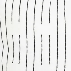 Atmosphera, cru017dateur d'intu017drieur Housse de couette et deux taies coton (240 x 220 cm) Dobby Noire Blanc Hot