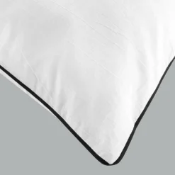DOUCEUR D'INTERIEUR Housse de couette et deux taies coton lavé (240 x 220 cm) Linette he Blanc Discount