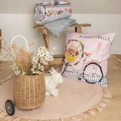 L'EFFET PAPILLON Housse de couette et deux taies enfant coton (240 x 220 cm) Jardinage Multicolore Sale