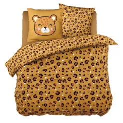 l'Effet Papillon Housse de couette et deux taies enfant coton (200 x 200 cm) Lola Caramel Clearance