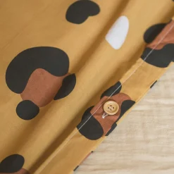 l'Effet Papillon Housse de couette et deux taies enfant coton (200 x 200 cm) Lola Caramel Clearance