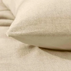 douceur d'intu017drieur Housse de couette et deux taies d'oreiller coton (240 x 220 cm) Meline sable Beige New