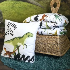 L'EFFET PAPILLON Housse de couette et une taie enfant coton (140 x 200 cm) Cretace e Vert Online