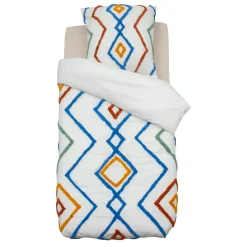 Atmosphera cru017dateur d'intu017drieur for kids Housse de couette et une taie enfant coton (140 x 200 cm) Marrakech Multicolore