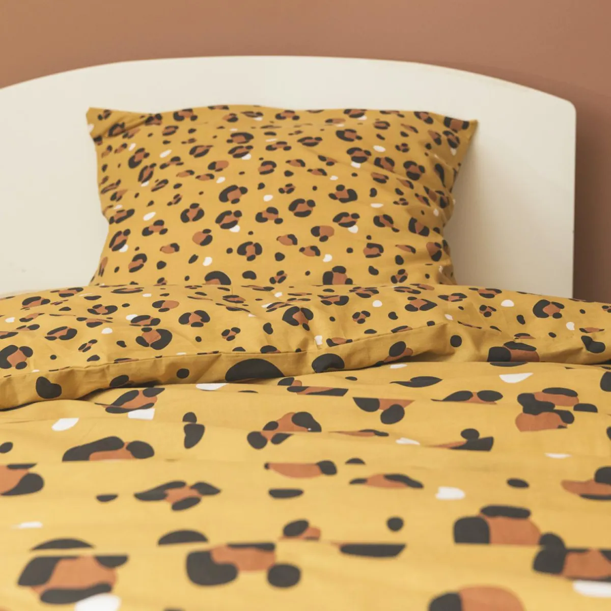 l'Effet Papillon Housse de couette et une taie enfant coton (140 x 200 cm) Lola Caramel Sale